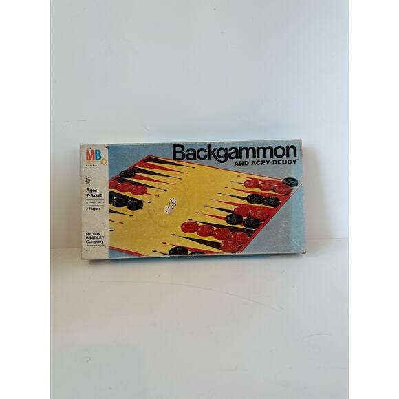 Vintage Backgammon and Acey-Deucy Board Games 1973 age 7-adult, 2 players - Picture 2 of 9